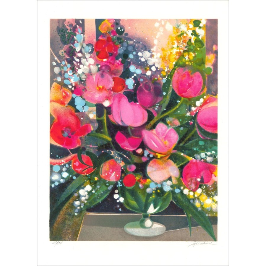 Acquisto Litografia Originale di Camille HILAIRE Il Bouquet VII