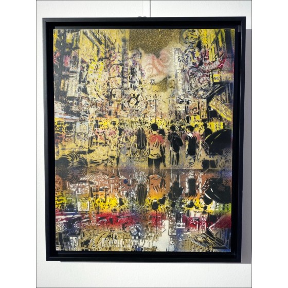 ARTISTE OUVRIER - Pittura originale su tela "Osaka" 50x40cm - 2021