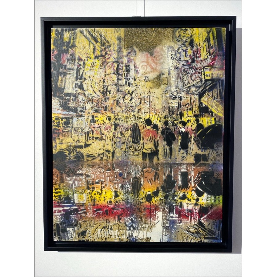 ARTISTE OUVRIER - Pittura originale su tela "Osaka" 50x40cm - 2021