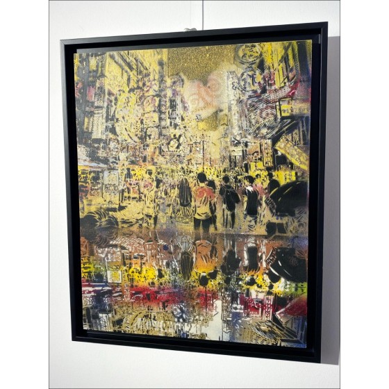 ARTISTE OUVRIER - Pittura originale su tela "Osaka" 50x40cm - 2021