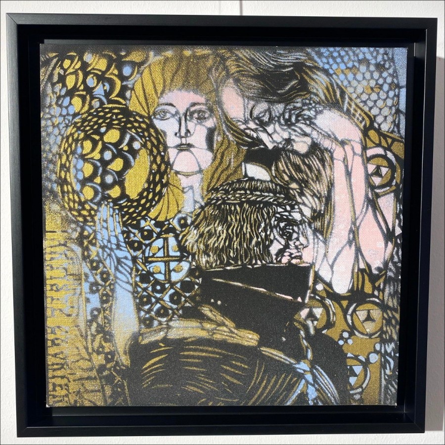 ARTISTE OUVRIER Canvas schilderij om te kopen - Beethoven van Klimt