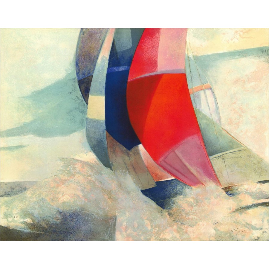 Koop Claude GAVEA-zeilboot in High Seas Original Litho