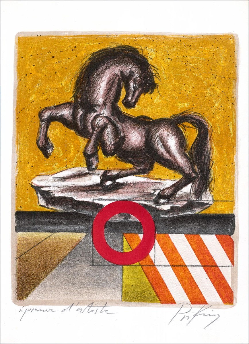 Frantz Rapiken - Lithographie nach dem Sturm, 1972