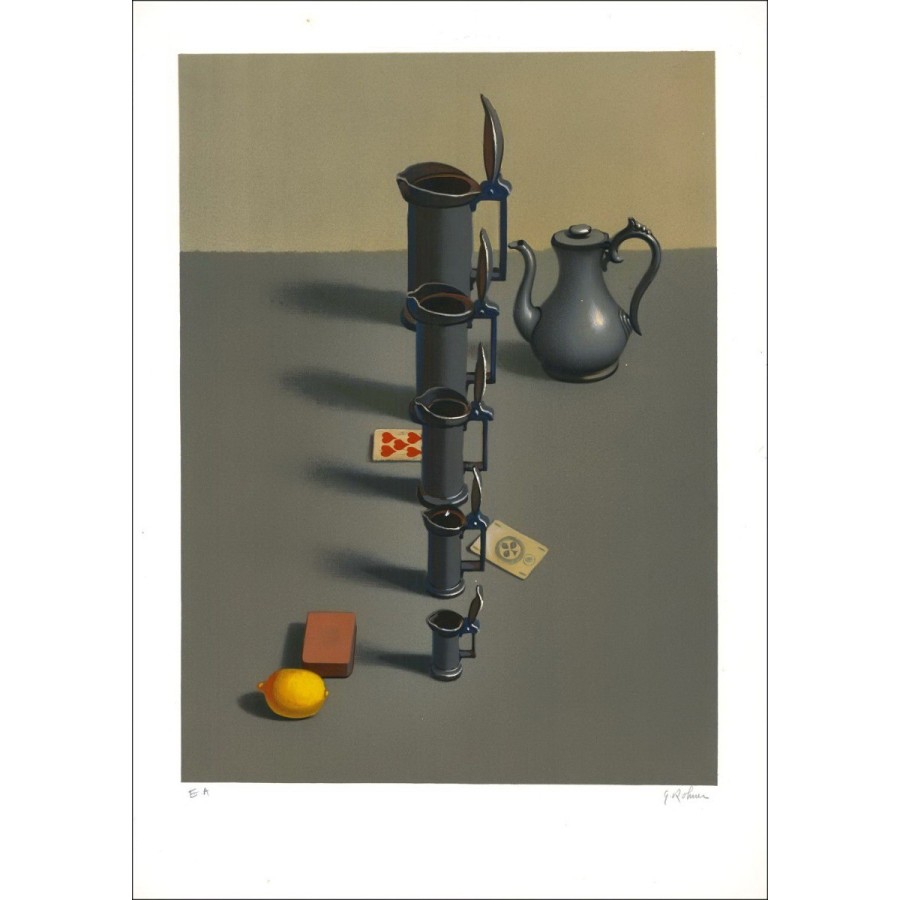 Georges Rohner - Litografia originale "Le Lemon" 76x54cm - 1972