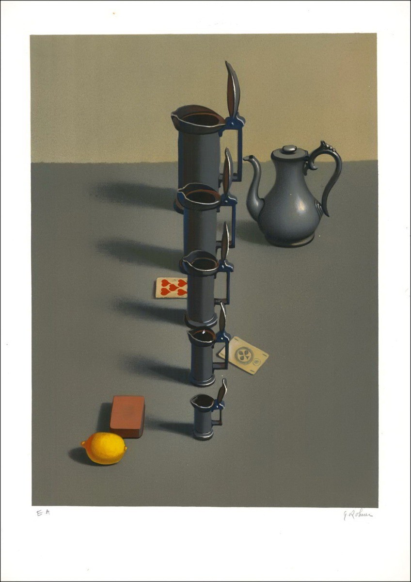 Georges Rohner - Original-Lithographie "Le Zitrone" 76x54cm - 1972