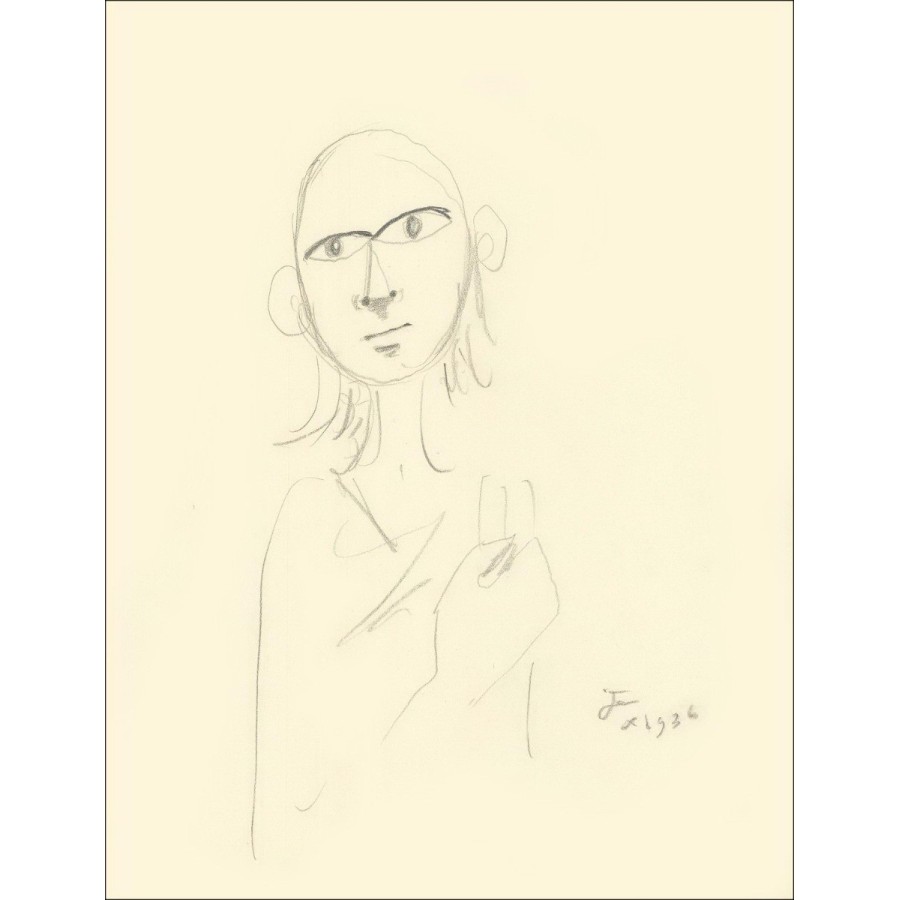Comprar Jean Cocteau Girl Dibujo original de 1956