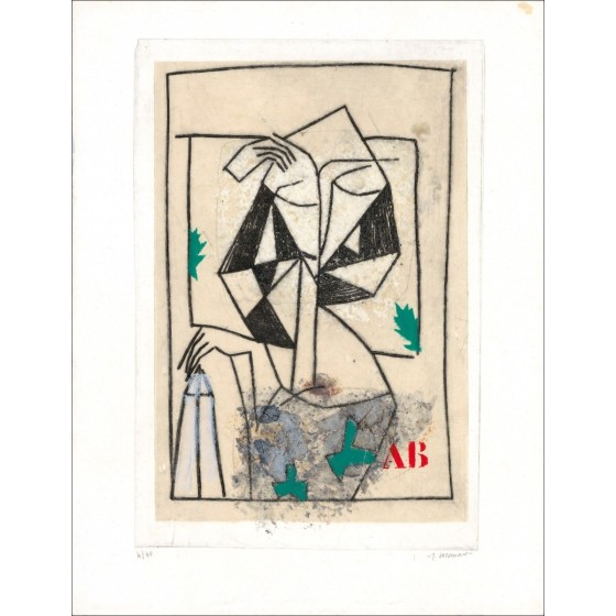 James Coignard - Incisione originale Carborundum "Le signore della virtù 03" 58x46cm