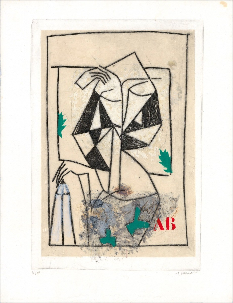 James Coignard - Incisione originale Carborundum "Le signore della virtù 03" 58x46cm