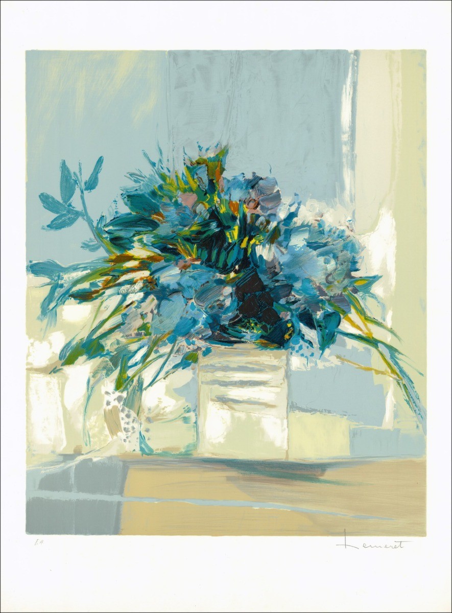 Comprar Flor Bouquet Claude Hemeret Litografía original 