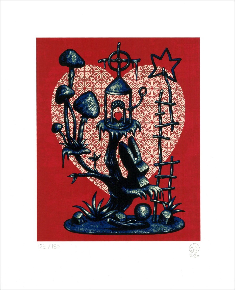 ▷ Amore da Speedy Graphito, 2020: serigrafia originale