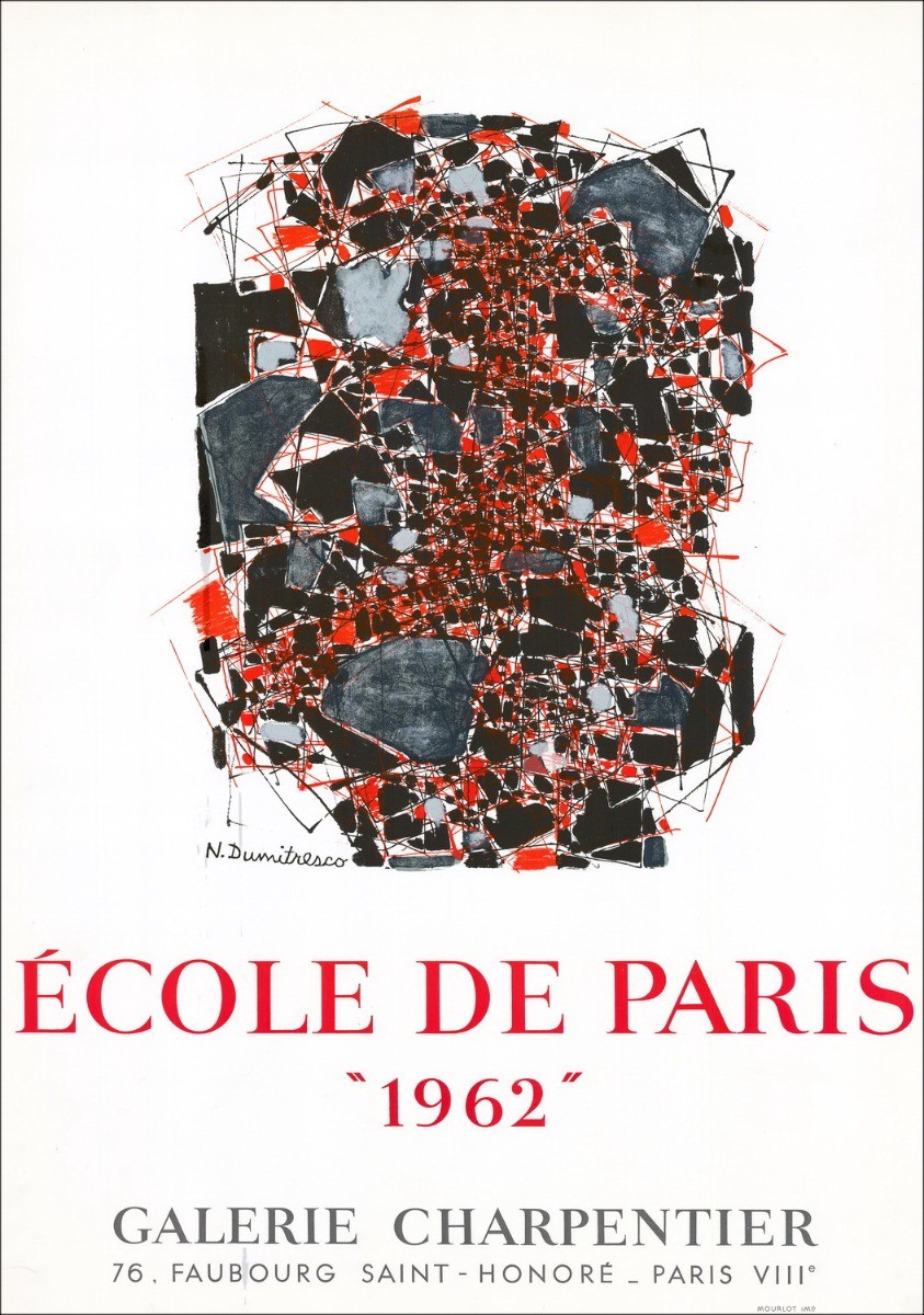 Natalia Dumitresco - Litografia "Galleria fiera Charpenter, Parigi" 73x52cm - 1962