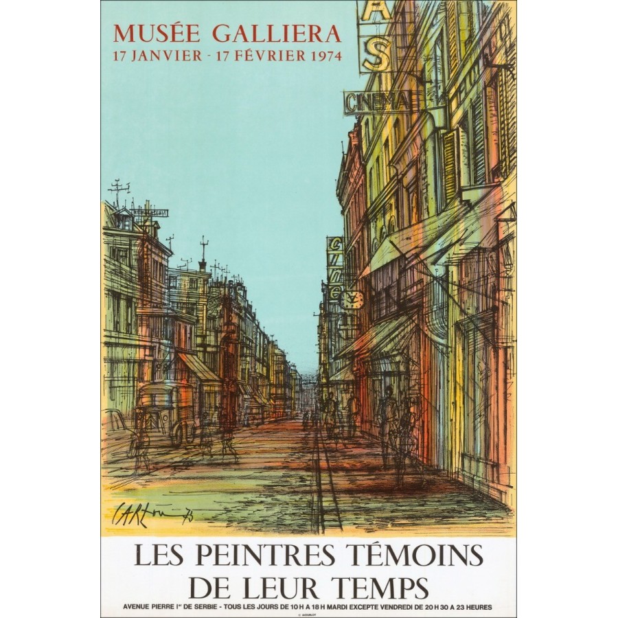Achat Jean CARZOU Lithographie Exposition Musée Galliera Paris 1974