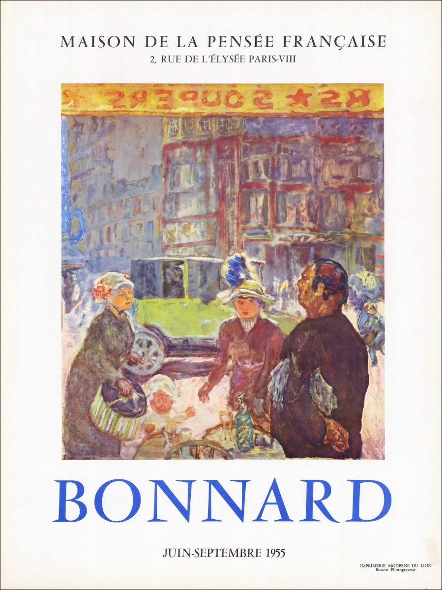 Pierre BONNARD - Lithograph "House of French thought" 67x51cm - 1962