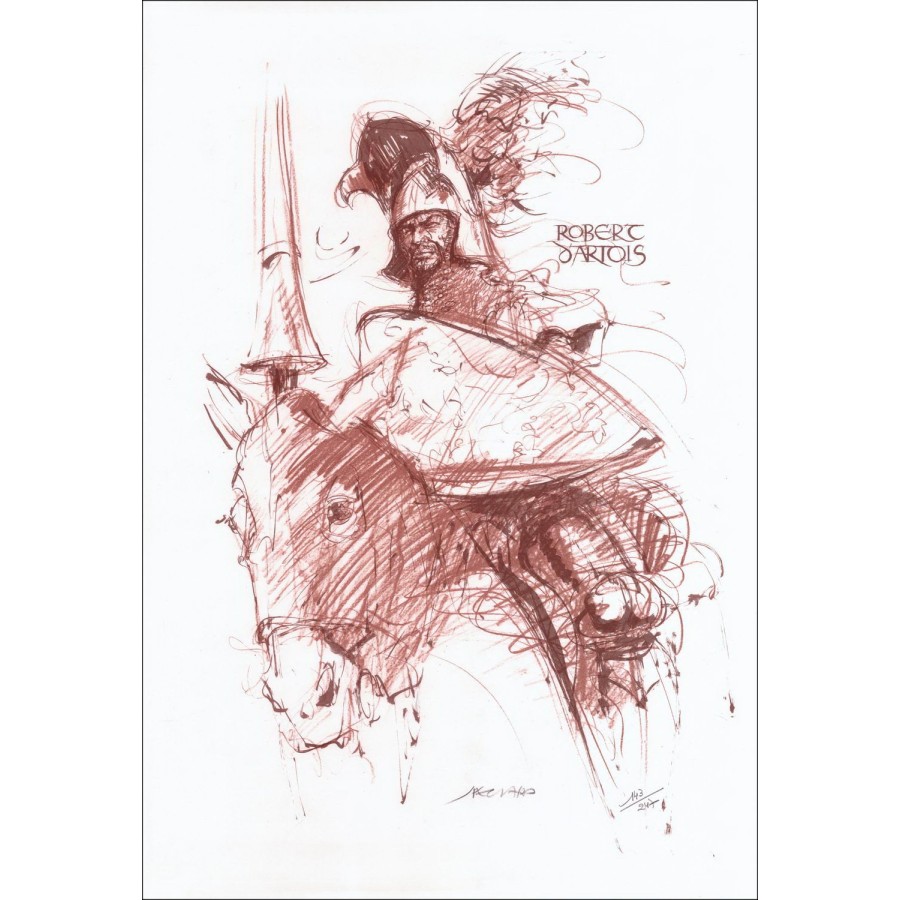 Jacques PECNARD "Robert d'Artois"  Lithographie Originale sur papier vélin, signée au crayon et numérotée