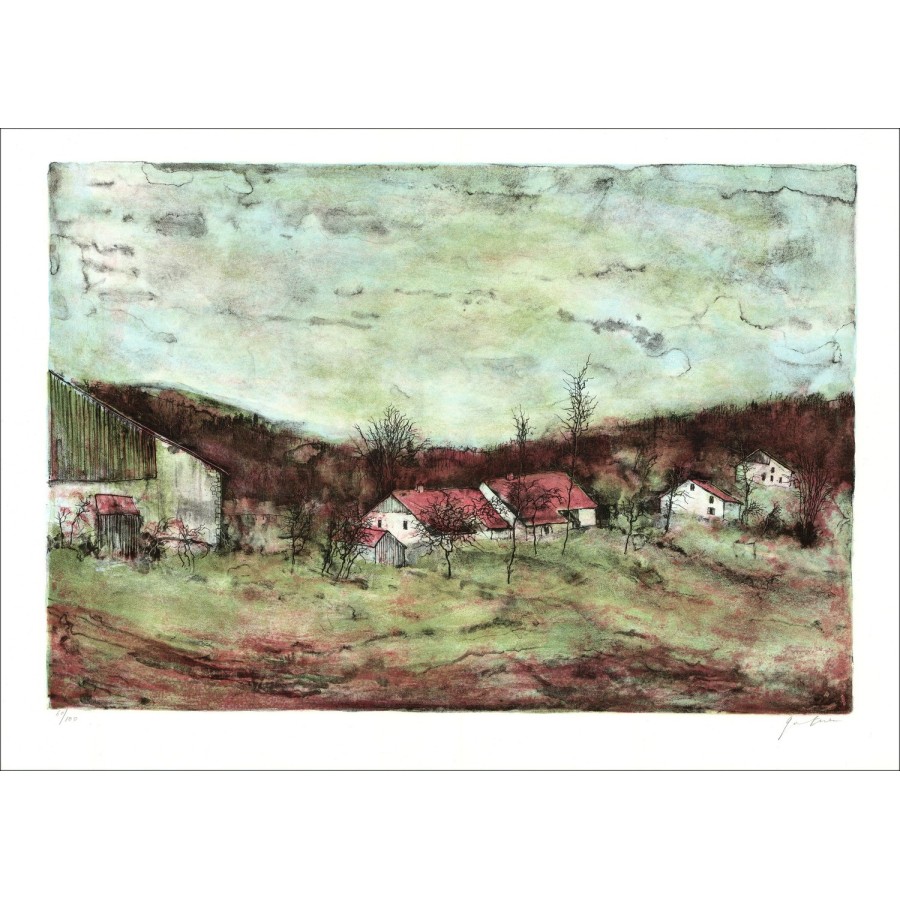 Kaufen Sie original Lithographie des Weilers von Bernard Gantner