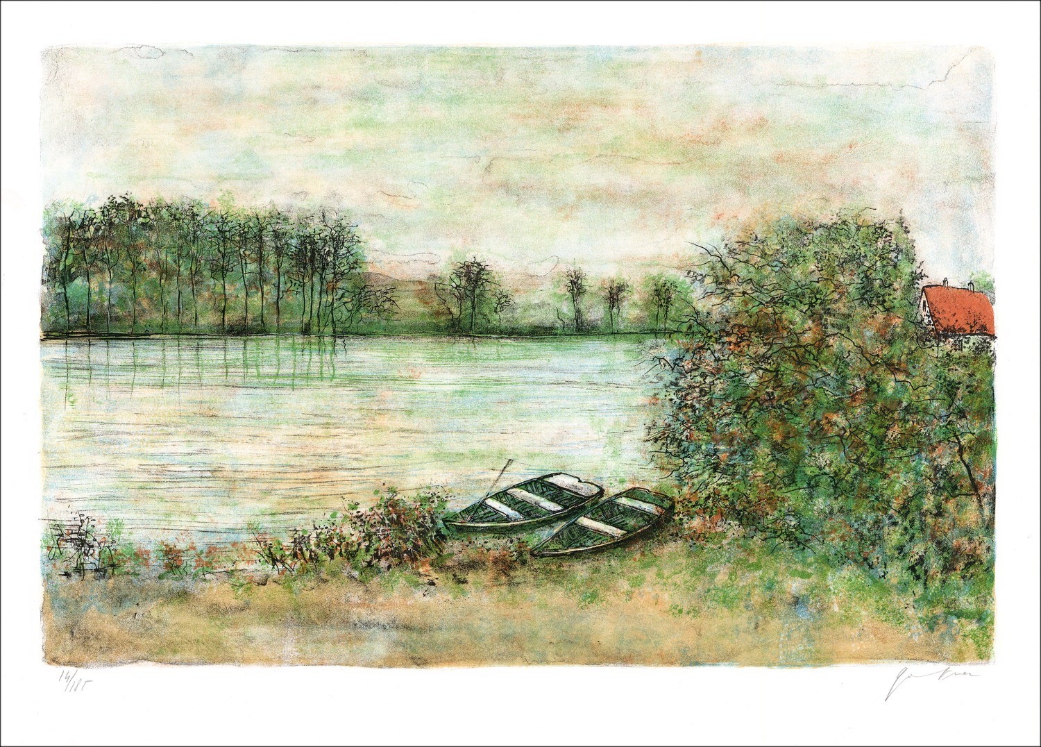 Acquista sia Litografia originale Bernard Gantner