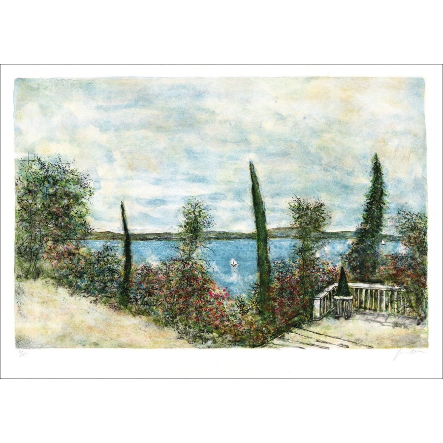 Comprar Lago Bernard Gantner Lake Terrace Litografía Original