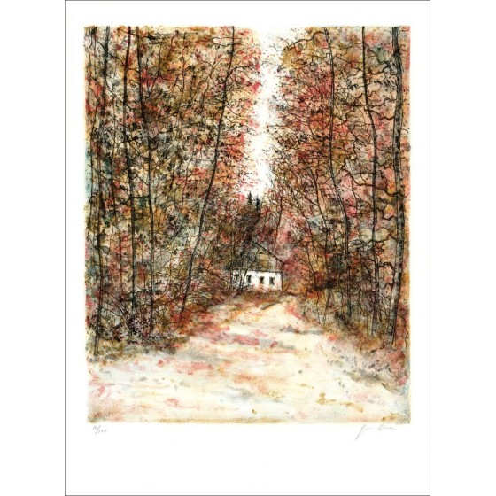 Kaufen Sie Herbst in Savoie Bernard Gantner Original-Lithographie