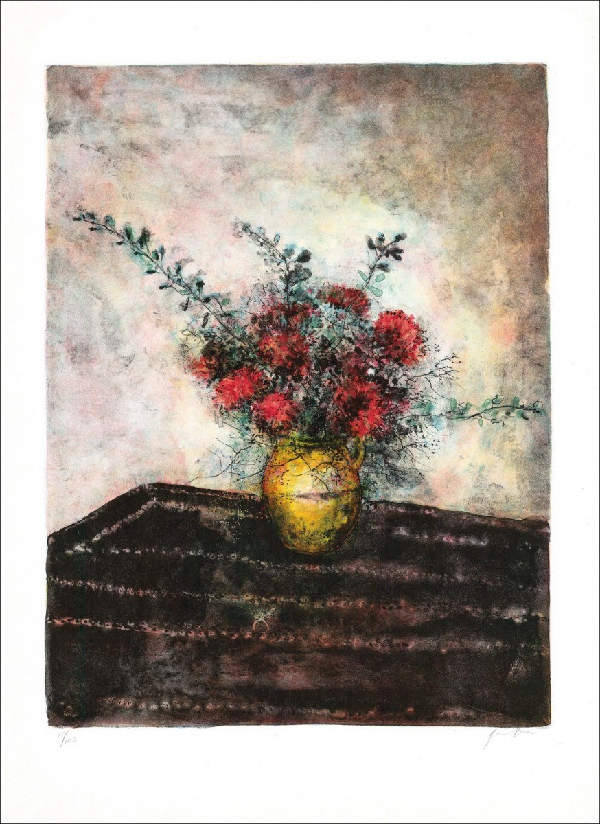 Comprar Ramo de flores Una litografía original de Bernard Gantner