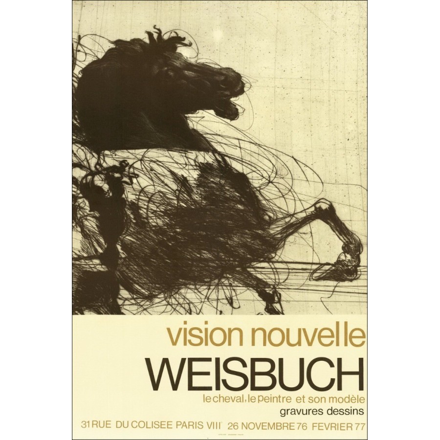 Buy Claude WEISBUCH Lithograph New Vision, Paris 1977 