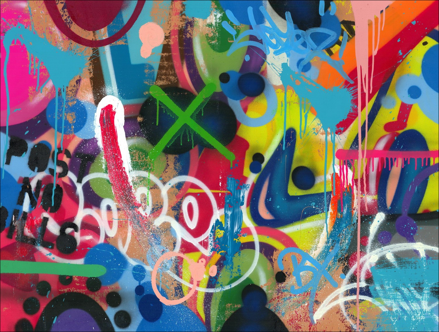 COPE2 - Original acrylic painting on canvas "Post No Bills"