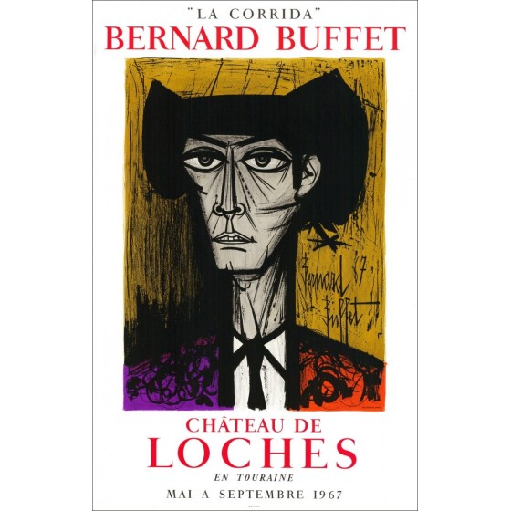Comprar Bernard Buffet Litografía Corida, Chateau de Loches de 1967
