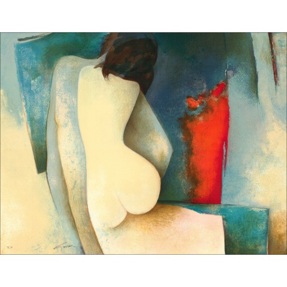 Acquistare la litografia originale Claude Gaveau Couple