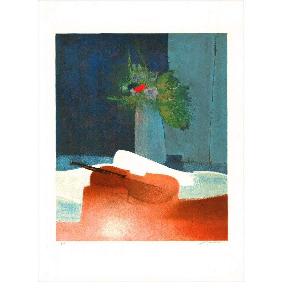 Acquista Claude Gaveau Studio di litografia originale per violino
