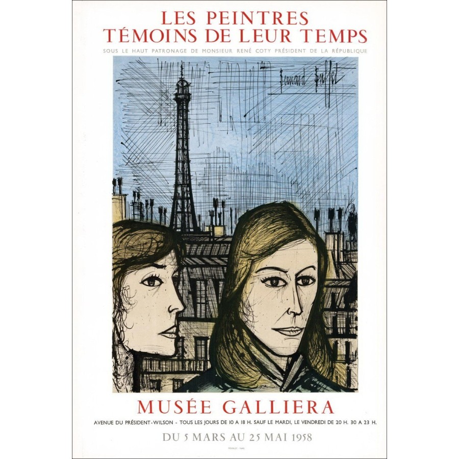 Comprar Bernard Buffet Litografía Museo Galliera, París de 1958