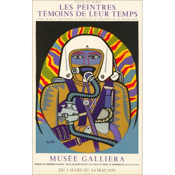 André Lhote - Litografia "Mostra Museo Galliera, Parigi" 75x47cm - 1959