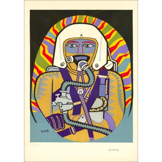 André Lhote - Litografia originale "L'età meccanica" 70x49cm - 1959