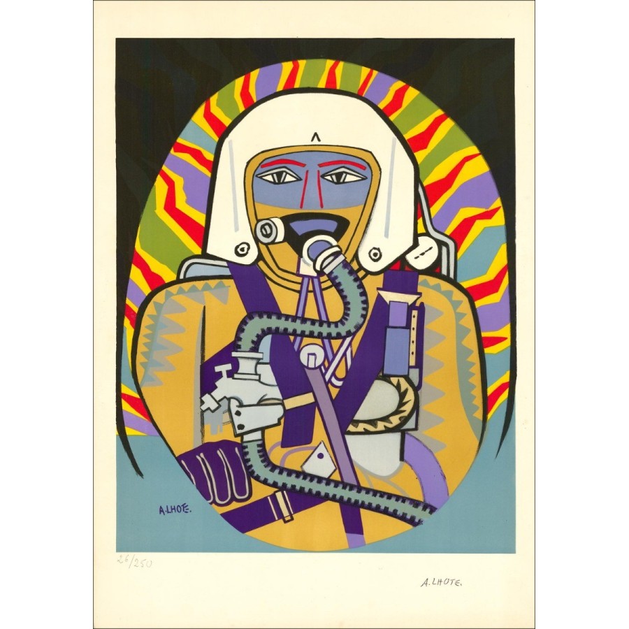 André LHOTE - Original Lithograph "L'âge mechanique" 70x49cm - 1959
