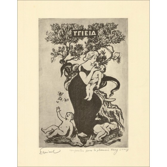 Aankoop Lithografiesamenstelling voor Ferry Pharmacy van Frantant Émile 