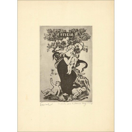 Aankoop Lithografiesamenstelling voor Ferry Pharmacy van Frantant Émile 