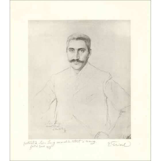 Comprar Retrato de Léon Levy, Abogado en Nancy Lithograph de Emile Friam