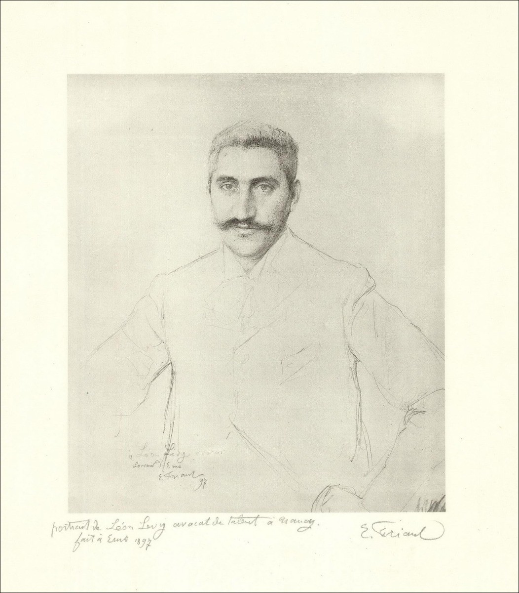 Comprare Ritratto di Léon Levy, Avvocato in Nancy Litografia de Emile Benta