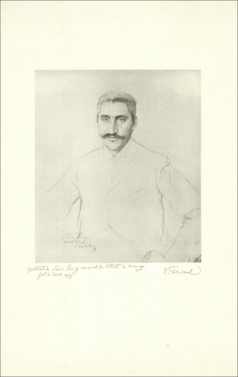 Comprare Ritratto di Léon Levy, Avvocato in Nancy Litografia de Emile Benta