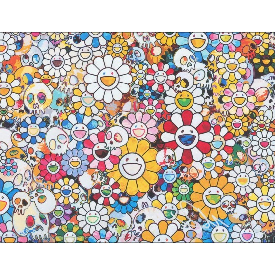 Comprar MURAKAMI Takashi Cráneos y flores de serigrafía 2013