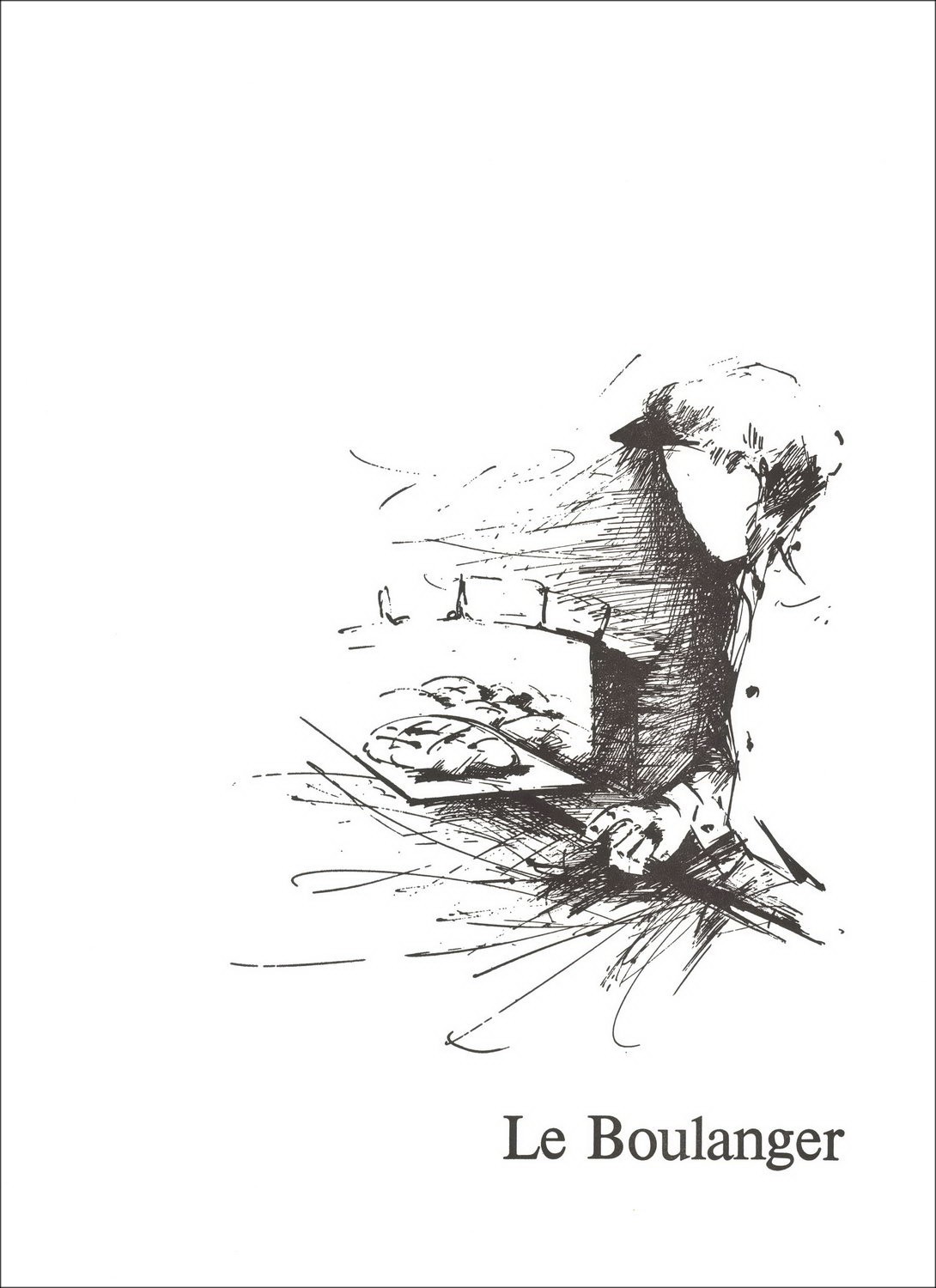 Acquista "Le Boulanger" di Raymond POULET, Litografia Originale del 1984.
