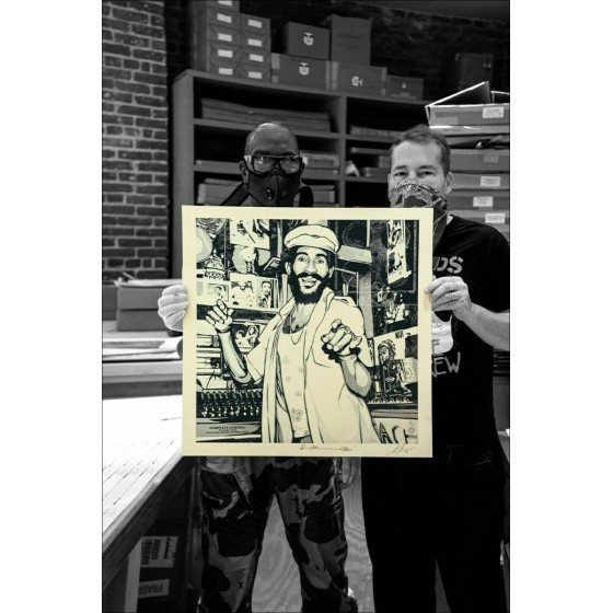 Buy screen print SHEPARD FAIREY OBEY Scratch on the wire