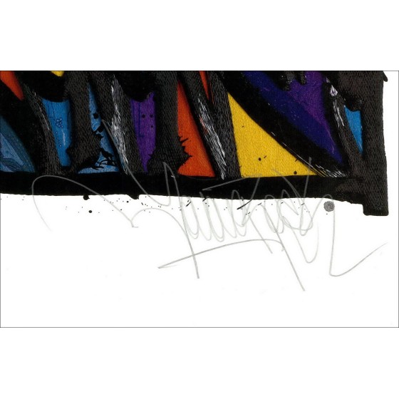 ▷ Auf dem Draht von Jonone, 2021 | Limited lithography