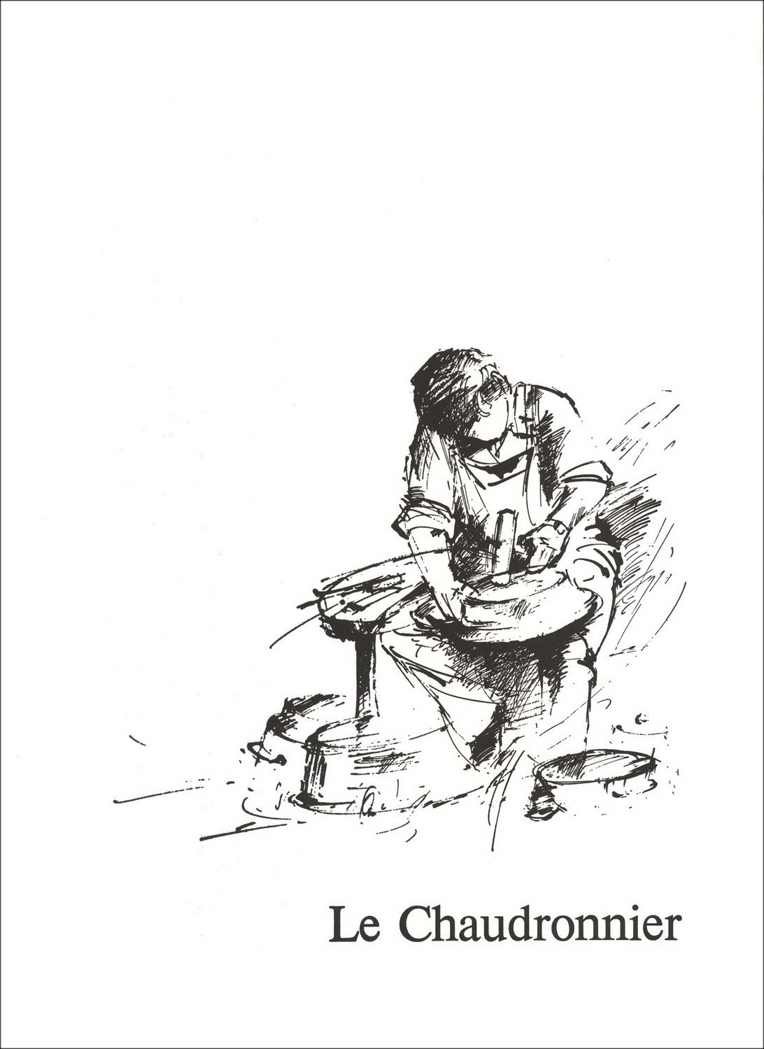 Comprar Litografía original Raymond POULET Le Chaudronnier 1984