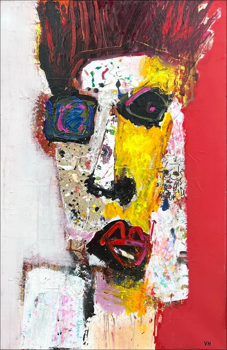 Koop originele schilderij Victor Hasch Portret II