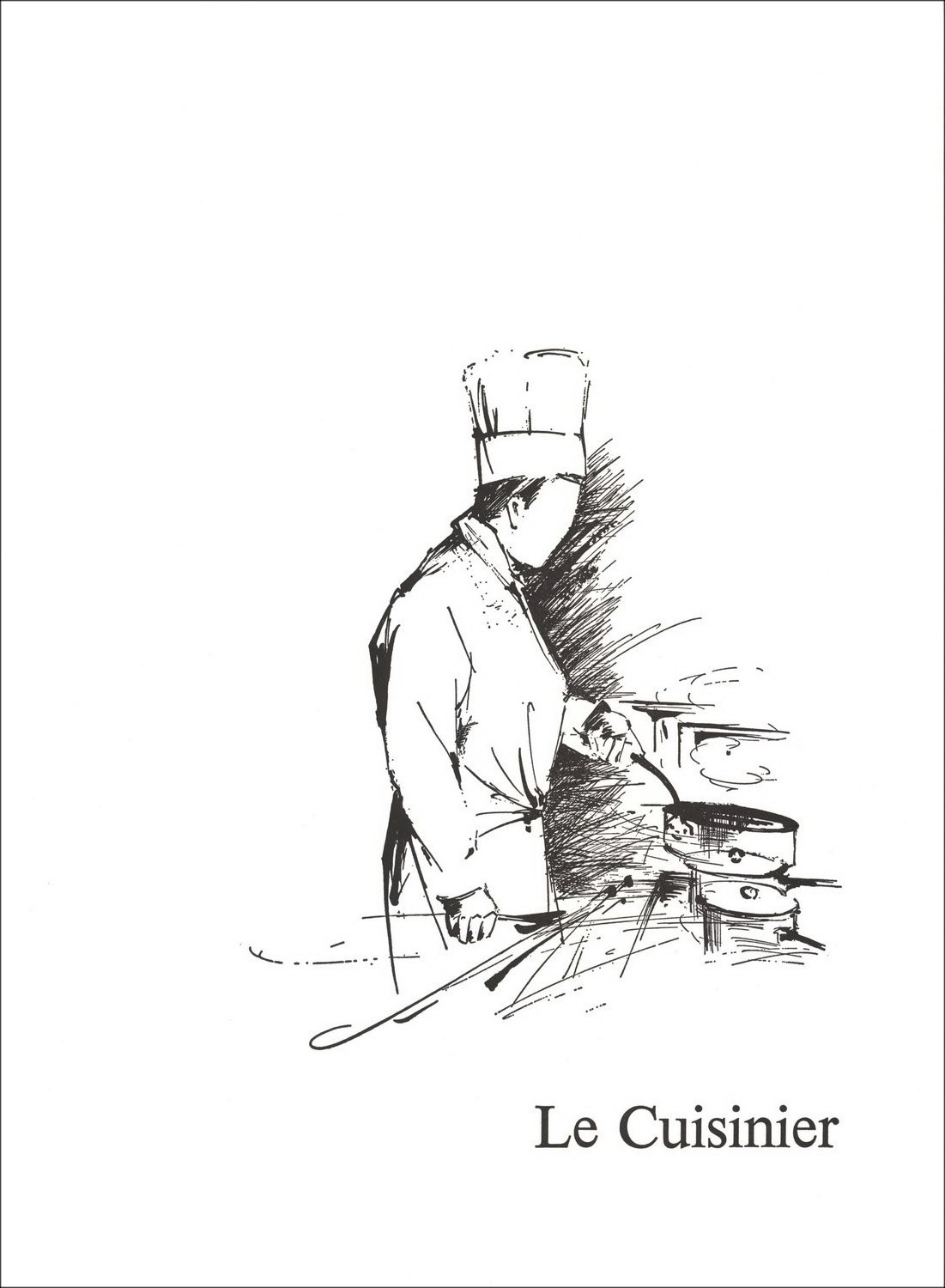 Achat Le Cuisinier Raymond POULET Lithographie Originale 1984