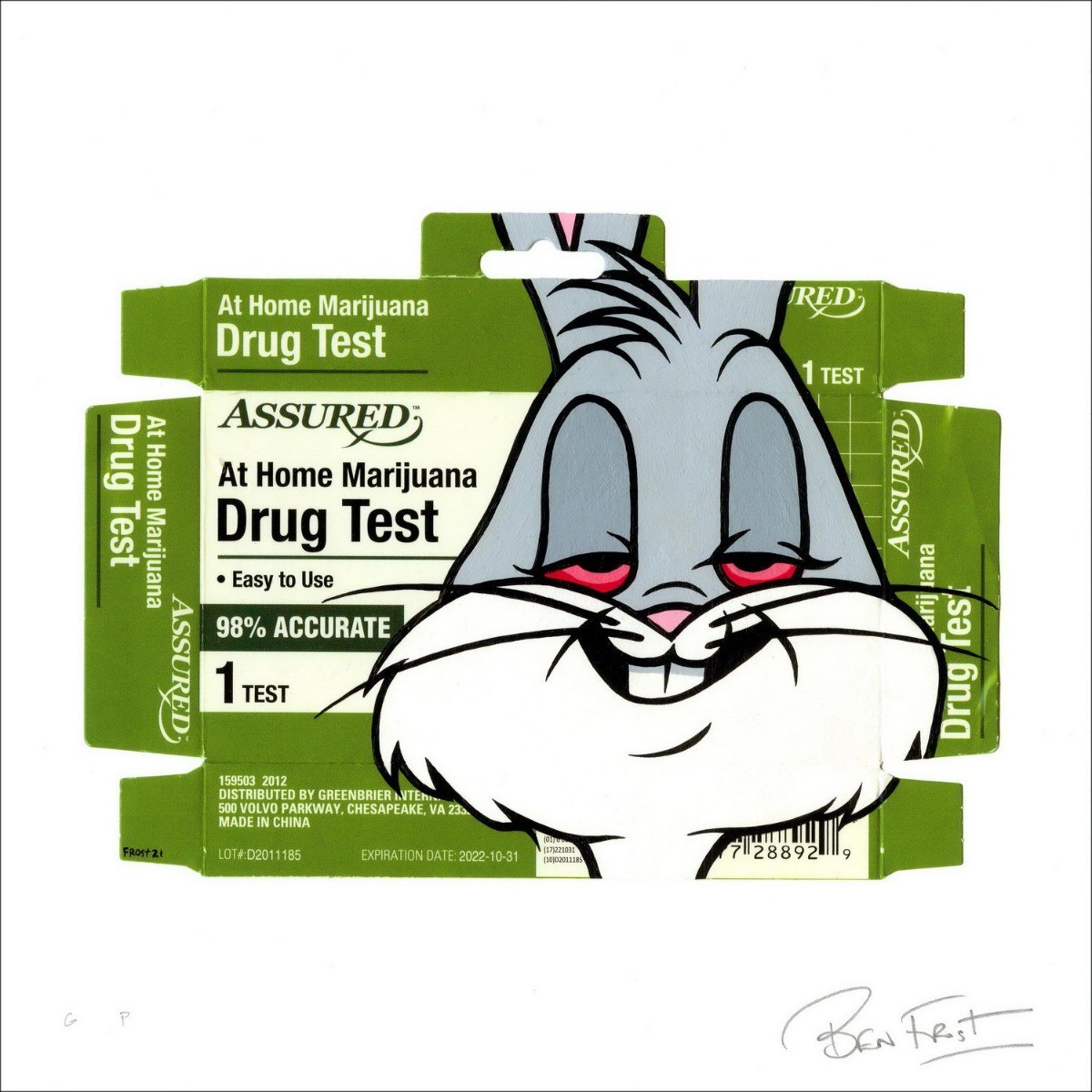 BEN FROST Comprar Litografía - Bugged Out 30x30cm - 2021