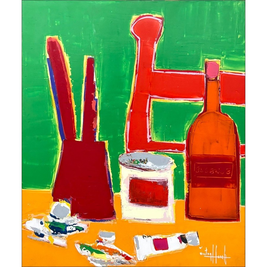 Purchase Artist's workshop Original painting on canvas by Victor HASCH 