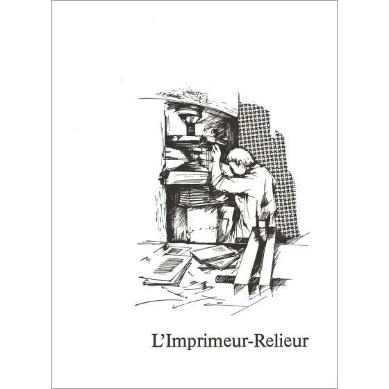 Acheter L'Imprimeur-Relieur Raymond POULET Lithographie Originale 1984