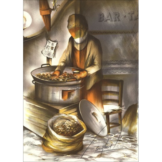 Kaufen Sie den Marron Merchant Raymond Huhn Lithographic Original 1984