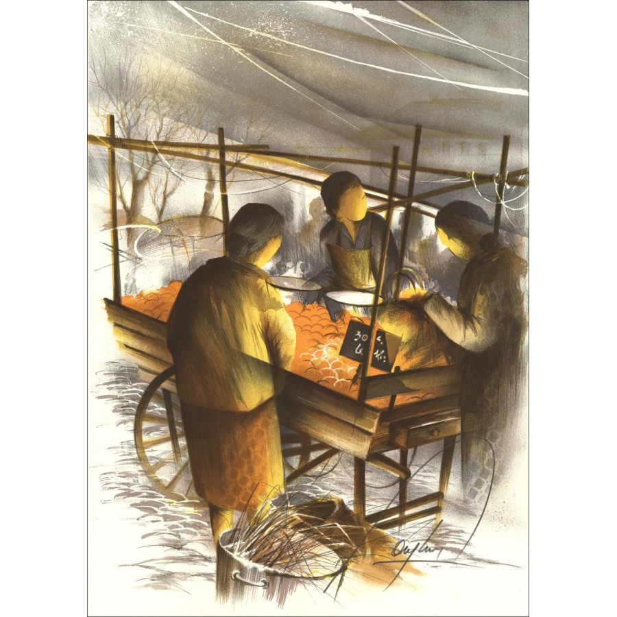 Kaufen Sie Raymond Hühnchenlithographie der vier Seemeister 1984