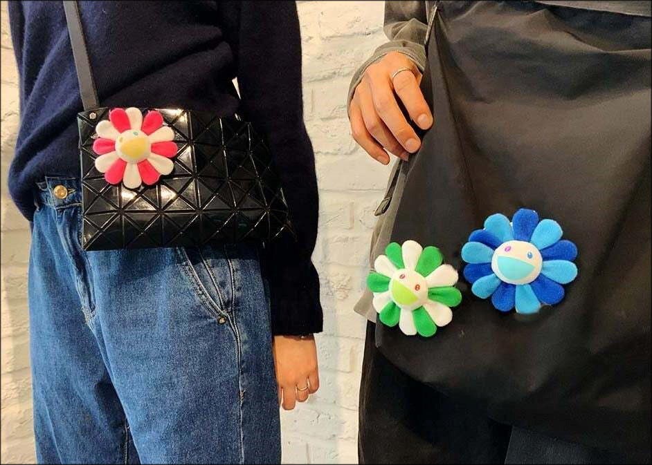 Acquista portachiavi in peluche a motivo floreale MURAKAMI Takashi - Blu 